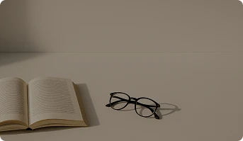 Cozy reading scene with mug and book